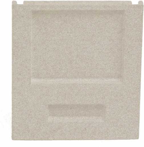 Montageprofil Beton Endkappe grau ohne Kabelauslass / Montageprofil Beton 