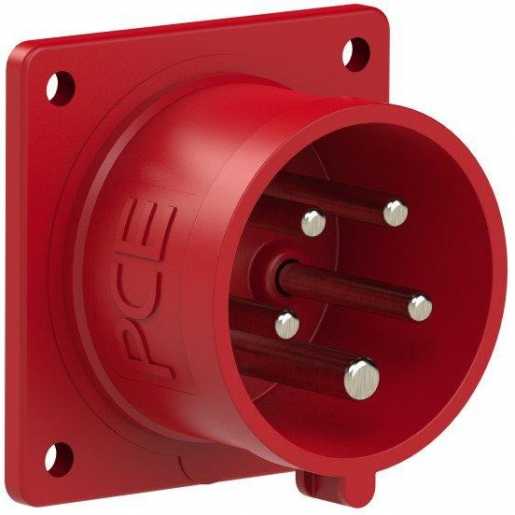 CEE-Phasenwender Anbaugerätestecker gerade 16A 5p 6h IP44 