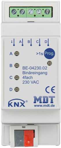 Binäreingang 4-fach 2TE REG Ausführung 230VAC 