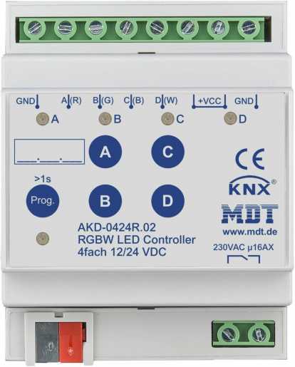 LED Controller 4-Kanal 4/8A RGBW 4TE REG 