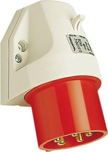 CEE Wandgerätestecker 5x32 A 