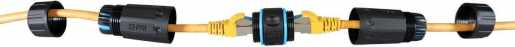 RJ45 Kat.6 IP68 Durchführungskupplung 