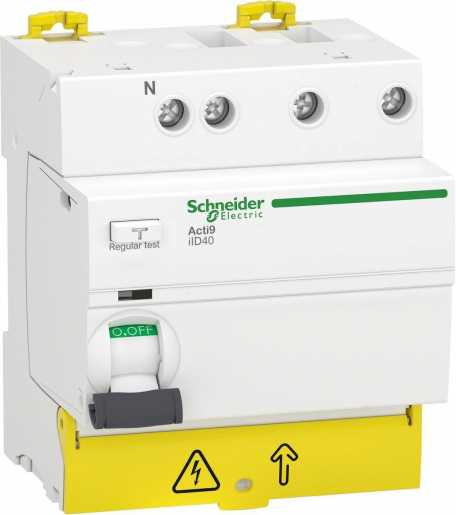 Acti9 iID40 Fehlerstrom-Schutzschalter 4-polig 40 A Typ-A/G 