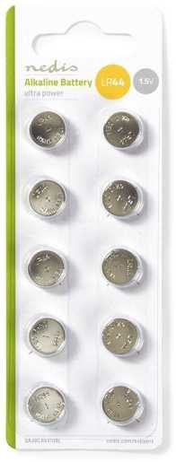 Alkali-Batterie LR44 10 Stück Blister-Karte 