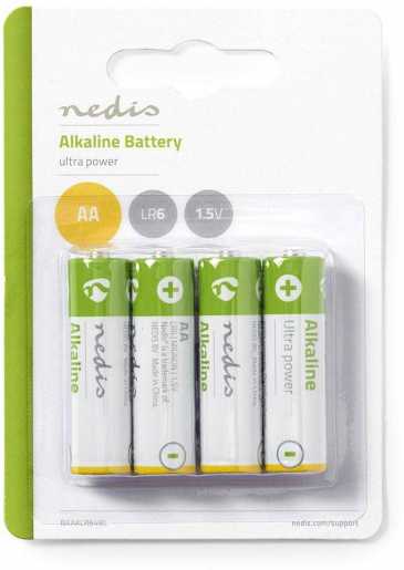 Alkali-Batterie AA 1,5 V 4 Stück Blister 