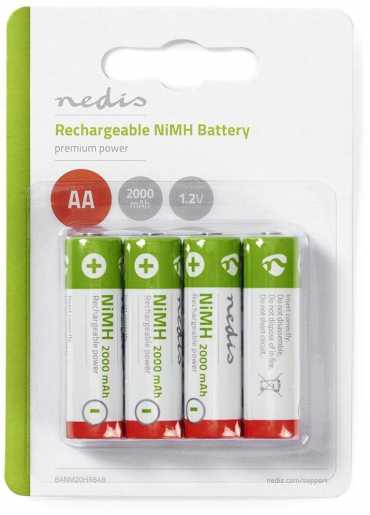 Ni-MH-Akku AA 1,2 V 2000 mAh 4 Stück Blister 