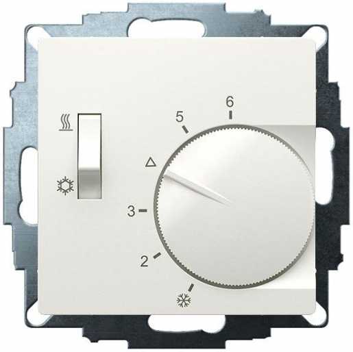 UP-Raumregler 5-30C AC 230V 1 Wechsler 10A/5A Schalter Heizen/Kühlen 