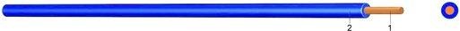 PVC Aderleitung Yf 1,5 blau RAL5015 100m Bund 