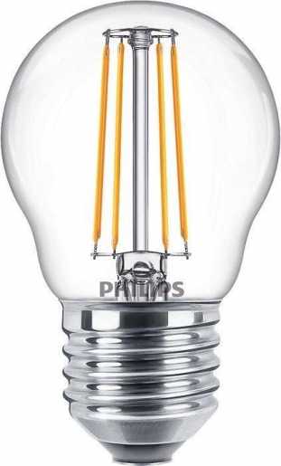 LED Tropfenlampe CorePro LEDLuster 4,3-40W 470lm P45 E27 klar Glas IP44 