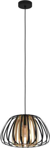 ENCINITOS Hängeleuchte 1x40W E27 DM375mm schwarz Gold 