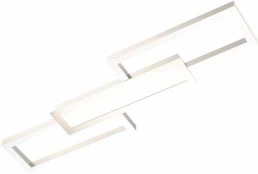 MONIROTE Deckenleuchte LED nickel-matt weiß 40W 
