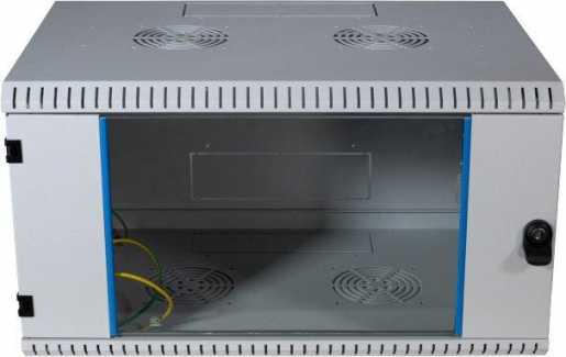 19 Zoll Wandgehäuse fest 1-teilig Tiefe 600mm RAL7035 