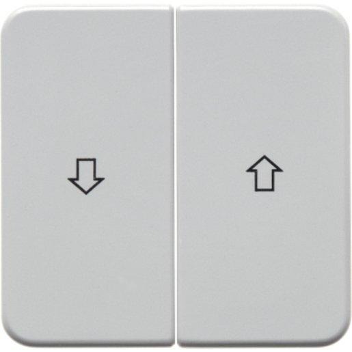 Wippen mit Aufdruck Symbol Pfeil wg Up IP44 polarweiß glänzend 