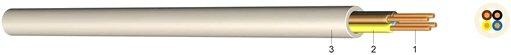 PVC Fernmelde-Schlauchdraht YR 6X0,8 weiß 100m 