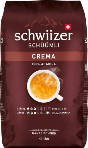 Bohnenkaffee Schwiizer Schüümli Crema 1kg 
