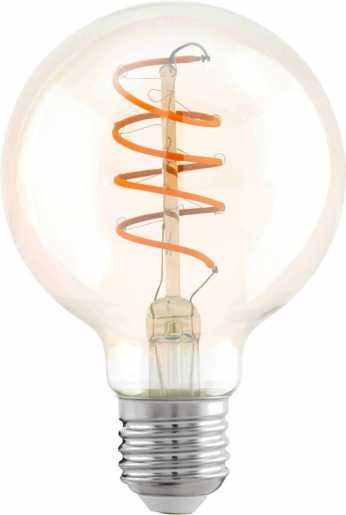 LED Globelampe E27 G80 Glas amber 4W 270lm 2200K 