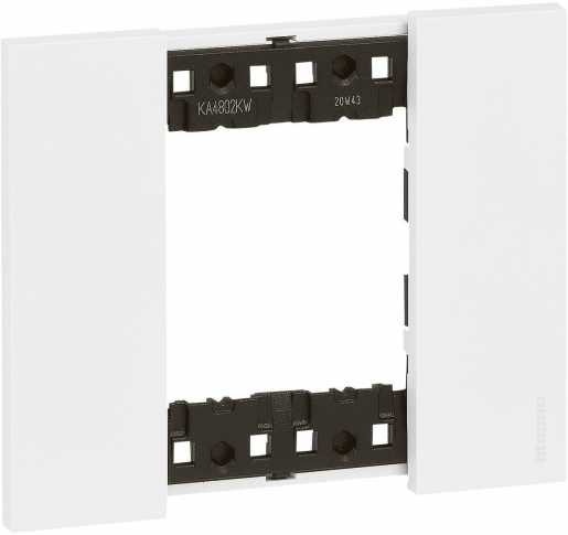 Abdeckrahmen LivingNow 2-modulig in der Farbausführung White 