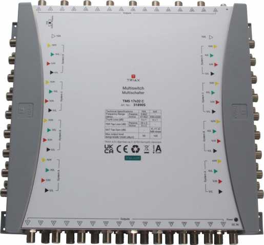 Kaskaden-Multischalter 17in/32out TMS 17x32 C 