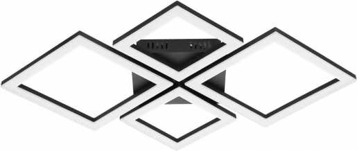 PARANDAY Z CONNECT LED ZigBee CCT Deckenleuchte 470X430mm schwarz/weiß 