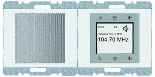 Radio Touch DAB+/Bluet. Set mit LS polarweiß glänzend K.1 
