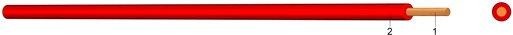 PVC Aderleitung Yf 4 rot 100m Bund 