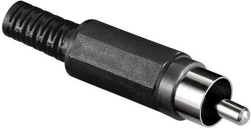 Cinchstecker AP 51400 schwarz 