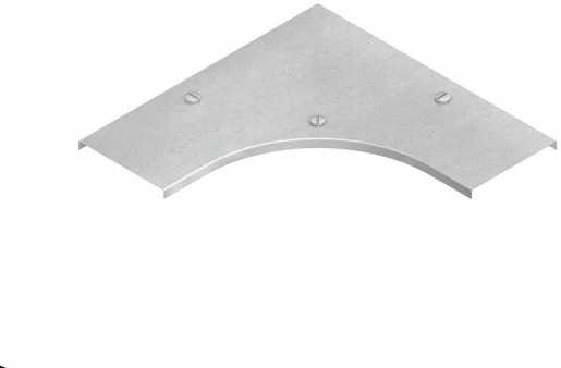 Deckel für Bogen 90° für KR Breite 104 mm mit Drehriegel Stahl feuerverzinkt 