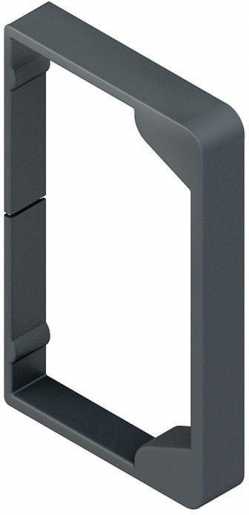 Endschutzring 60x60 mm Kunststoff Polypropylen RAL 7021 schwarzgrau 