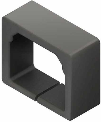 Endschutzring 26x30 mm Kunststoff Polypropylen RAL 7021 schwarzgrau 