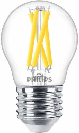 LED-Tropfenlampe MASTER LEDLuster 3,5-40W E27 927 P45 CL G 470lm 2700K DimTone 