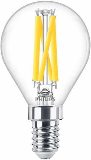 LED-Tropfenlampe MASTER LEDLuster 5,9-60W E14 927 P45 CL G 806lm 2700K DimTone 