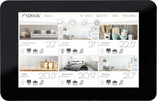 Touchpanel KNX-IQ08-TP/TPS BLACK 