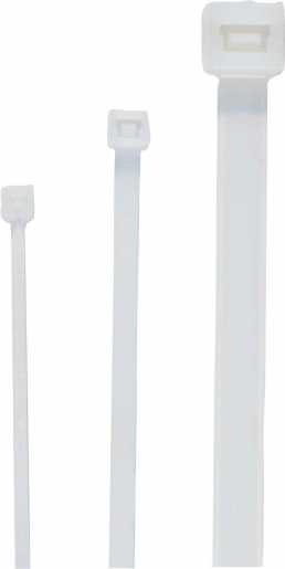 Kabelbinder, naturfarbig, BxL 2,5x135mm, Kabelbaum 2-35mm, 9kp/88N 
