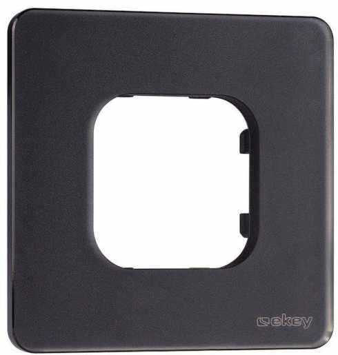 ekey xLine Rahmen für xLine Fingerprint 1-fach aus Glas in Schwarz 