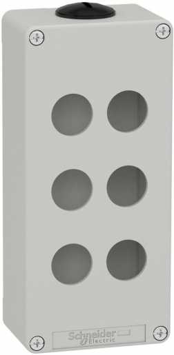 Leergehäuse XAP Metall grau für 6x22mm 80x175x51,5 mm M25 
