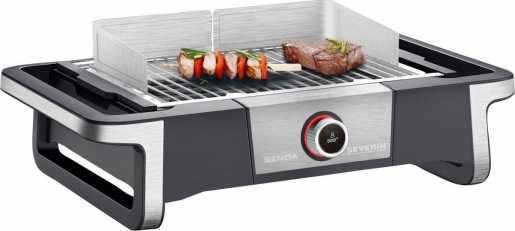 Tischgrill SENOA Grill Barbecque 3000W schwarz / silber 