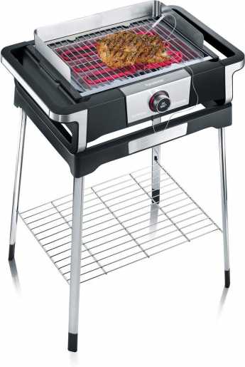 Grilltisch SENOA Grill Stand 3000W Edelstahl / schwarz 