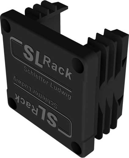 Endkappe 40x40 schwarz 