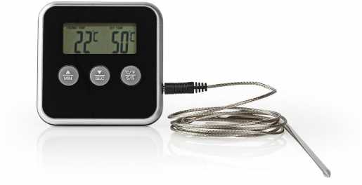 Fleischthermometer Digitalanzeige KATH105BK Batteriebetrieben 