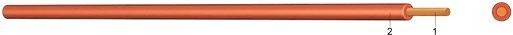 PVC Aderleitung Yf 10 braun 100m Bund 