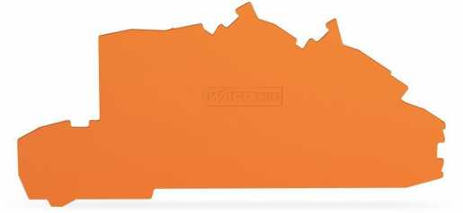 Abschluss- und Zwischenplatte stärke 0,8 mm orange 