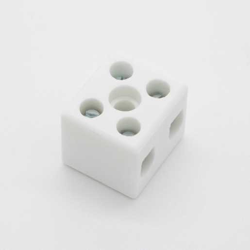 Keramikklemme 10mm² 2-polig 