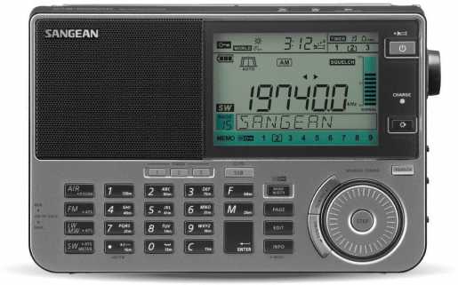 Weltempfänger ATS-909 X2 Wecker Echtzeit MP3 RDS schwarz 