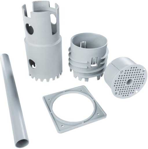 Montageplatte inkl. Bohrer für nachträglichen Einsatz in WDVS 