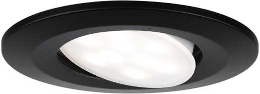 Einbauleuchte Set Calla IP65 rund schwenkbar LED 1x680lm 4000K 6W schwarz matt 