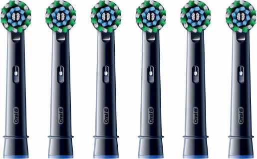 Aufsteckbürsten 6 Stück Pro CrossAction schwarz 