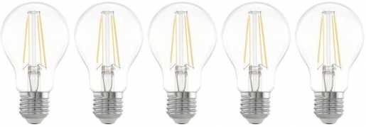 LED Birnenlampe E27 Filament A60 7W 806lm 2700K 5er PACK 