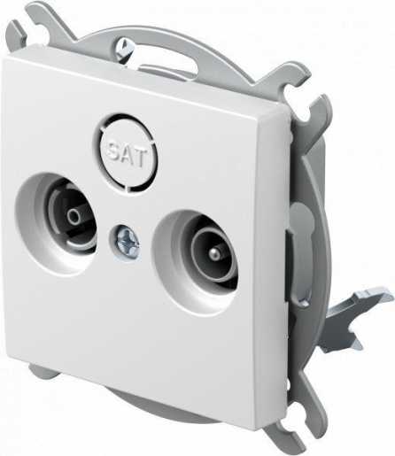 Steckdose TV-R-Enddose 1dB weiß 10 Stk. 