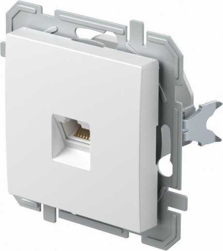 Steckdose CAT6S KS RJ45 8/8 SLIM weiß 