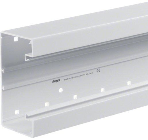 Brüstungskanalunterteil tehalit.BRP 65x130 mm PVC verkehrsweiß 